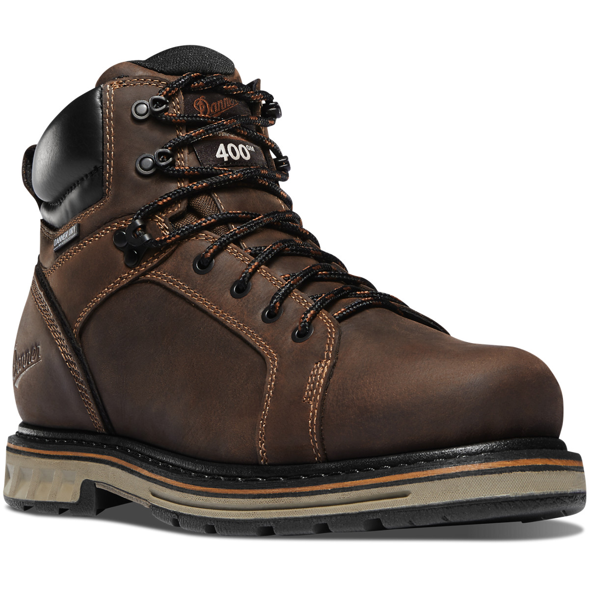 Botas De Trabajo Danner Hombre Mexico - Steel Yard 6 Marrom Oscuro - HJICF6849